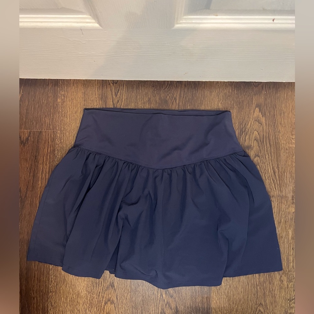 C Active Navy Athletic Skirt with Built in Shorts